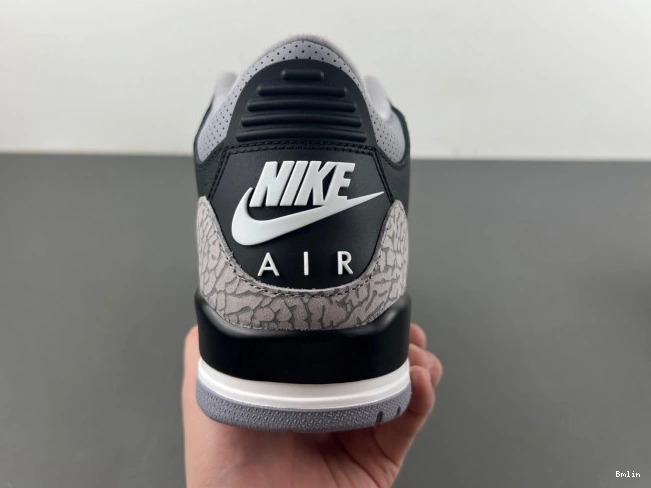 Bmlin Shoes Air Cement Jordan 3 Black DN3707-010 0809